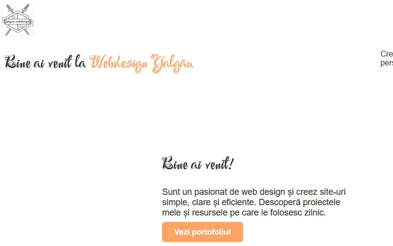 Site Webdesign Galgău