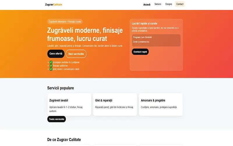 Zugrav-calitate