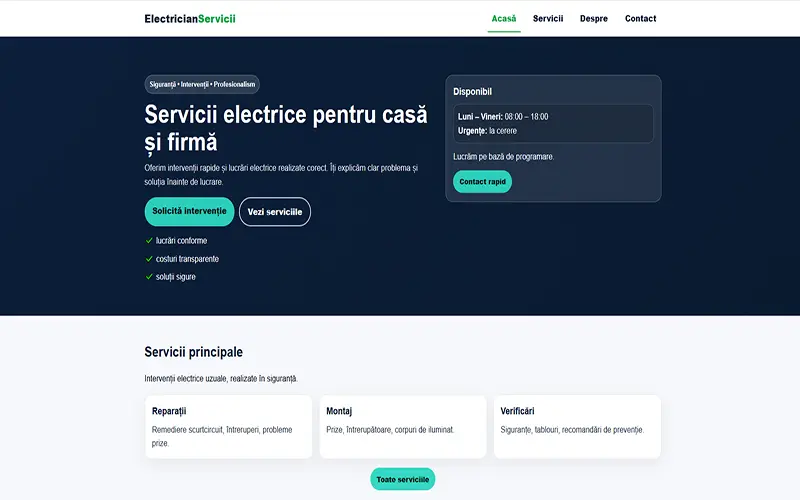 Electrician-servicii